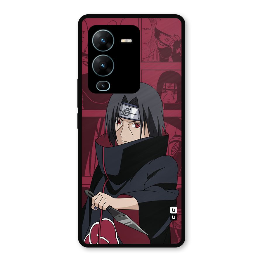 Mang Itachi Metal Back Case for Vivo V25 Pro