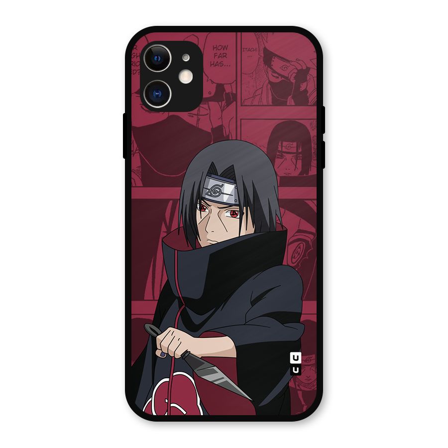Mang Itachi Metal Back Case for iPhone 11