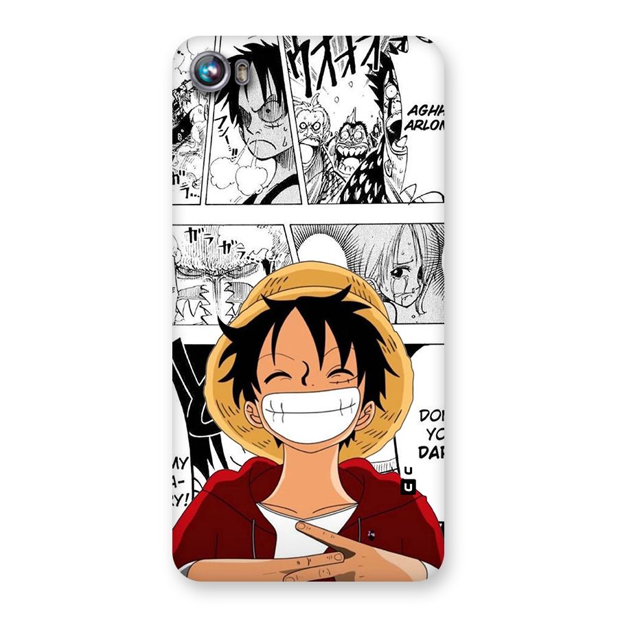 Manga Style Luffy Back Case for Canvas Fire 4 (A107)