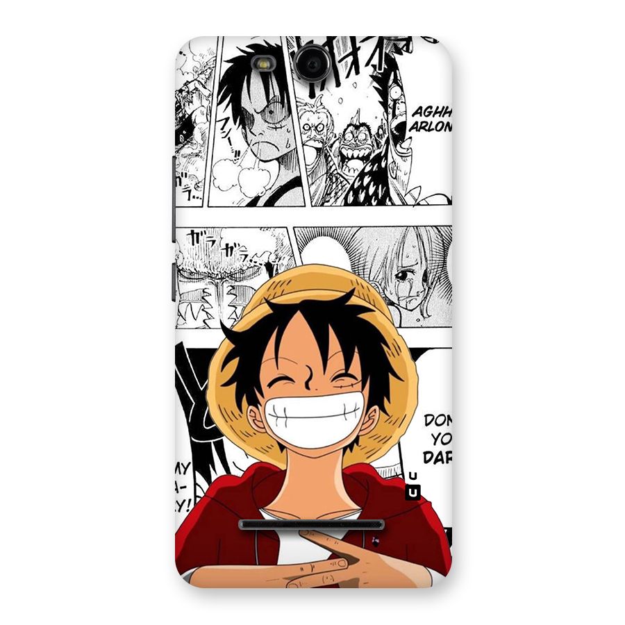 Manga Style Luffy Back Case for Canvas Juice 3 Q392