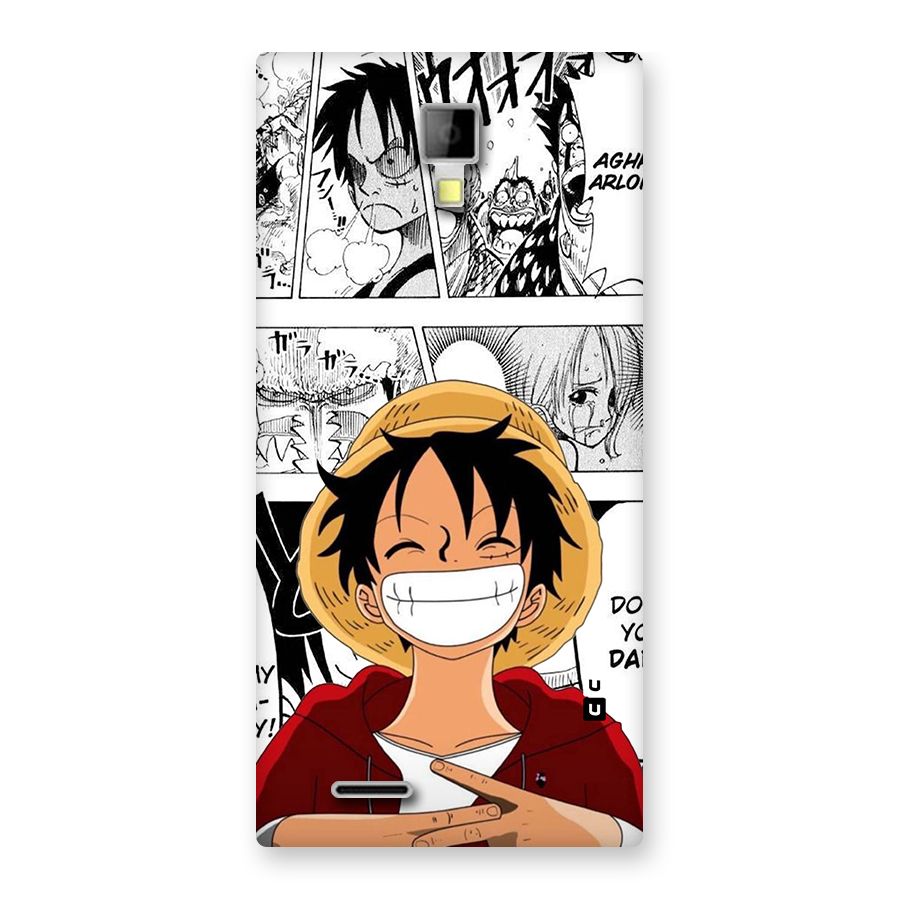 Manga Style Luffy Back Case for Canvas Xpress A99