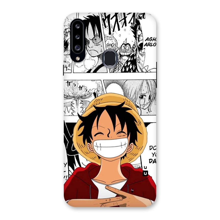 Manga Style Luffy Back Case for Galaxy A20s