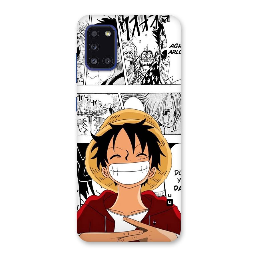 Manga Style Luffy Back Case for Galaxy A31