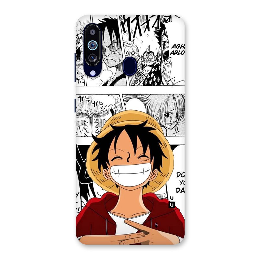 Manga Style Luffy Back Case for Galaxy A60