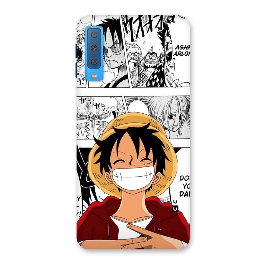 Manga Style Luffy Back Case for Galaxy A7 (2018)