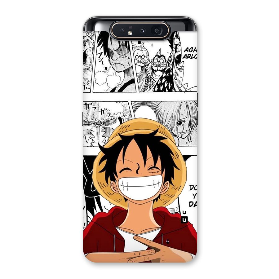 Manga Style Luffy Back Case for Galaxy A80