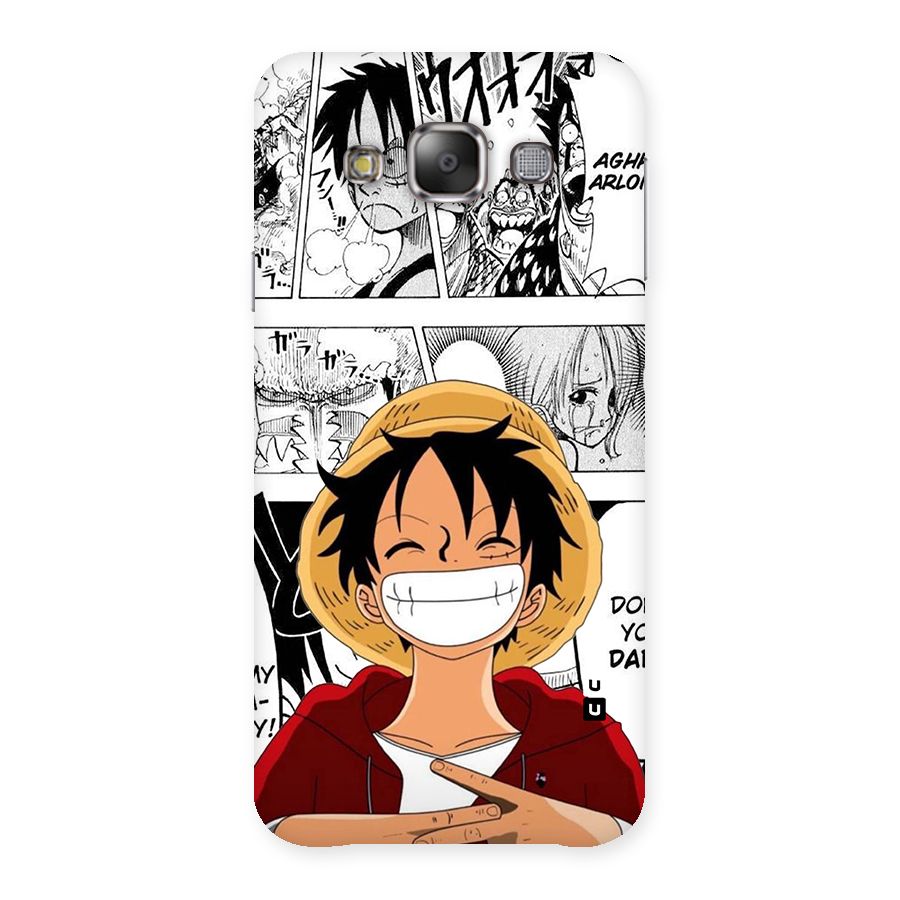 Manga Style Luffy Back Case for Galaxy E7