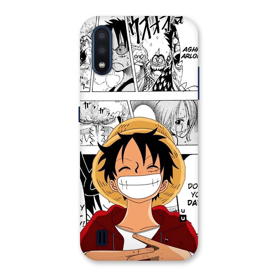 Manga Style Luffy Back Case for Galaxy M01