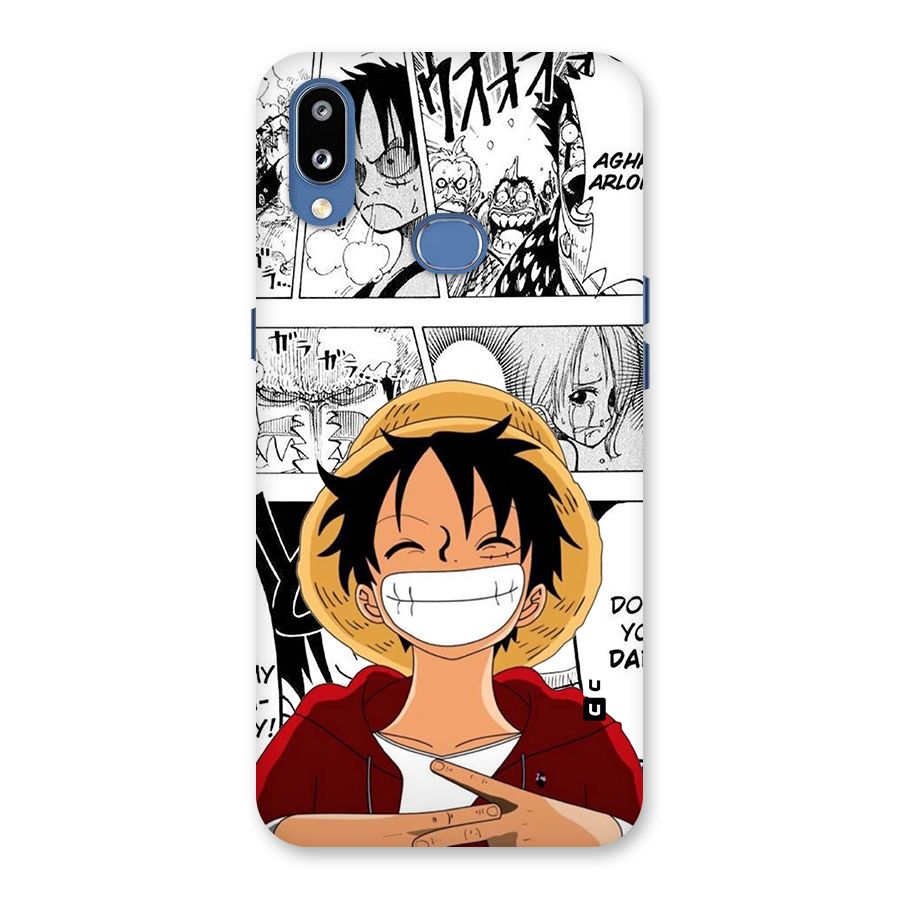 Manga Style Luffy Back Case for Galaxy M01s