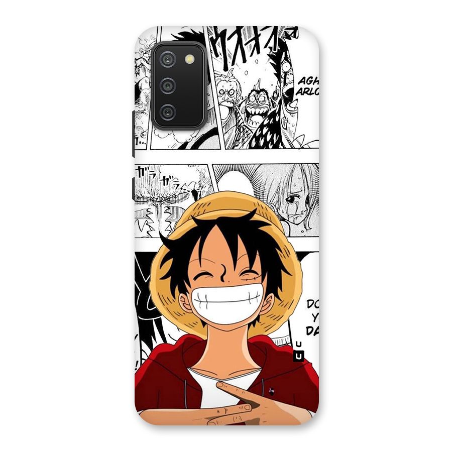 Manga Style Luffy Back Case for Galaxy M02s