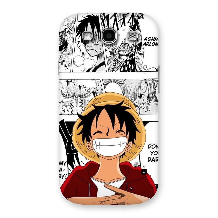 Manga Style Luffy Back Case for Galaxy S3