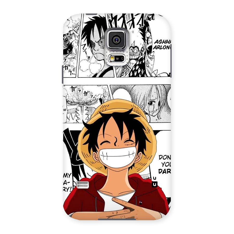 Manga Style Luffy Back Case for Galaxy S5