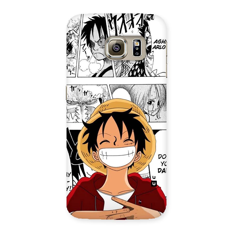 Manga Style Luffy Back Case for Galaxy S6 edge