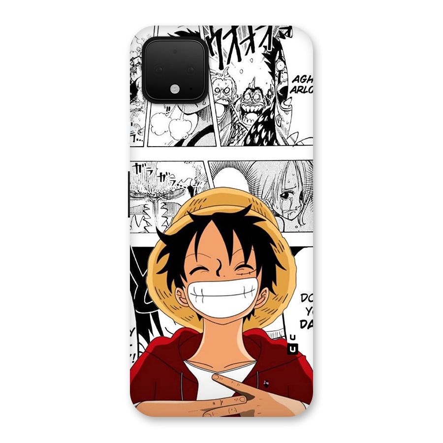 Manga Style Luffy Back Case for Google Pixel 4 XL