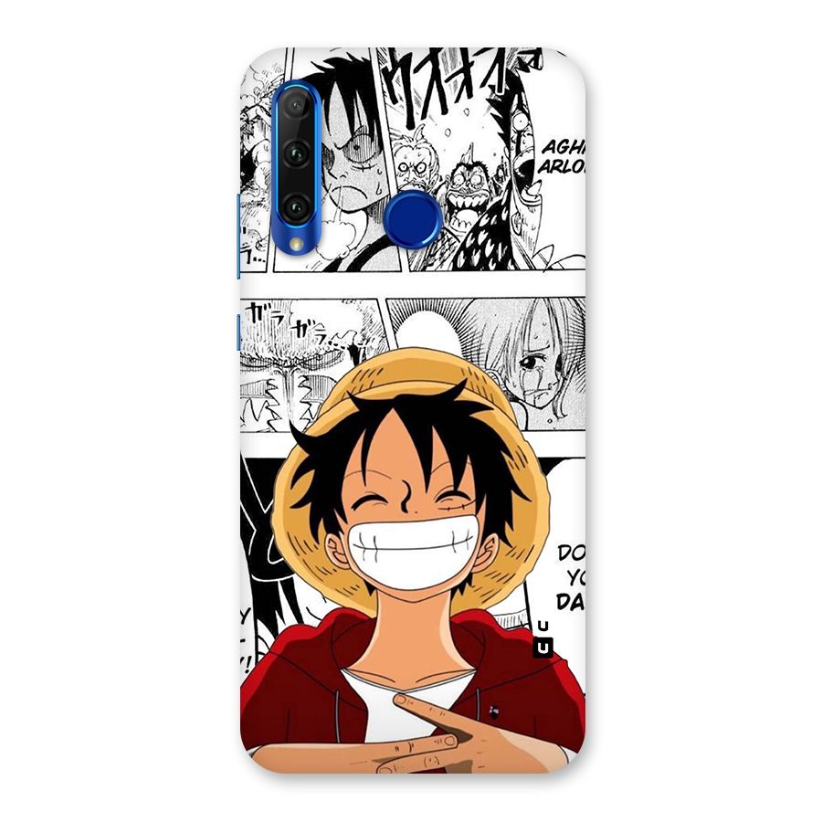 Manga Style Luffy Back Case for Honor 20i