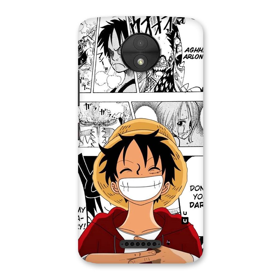 Manga Style Luffy Back Case for Moto C