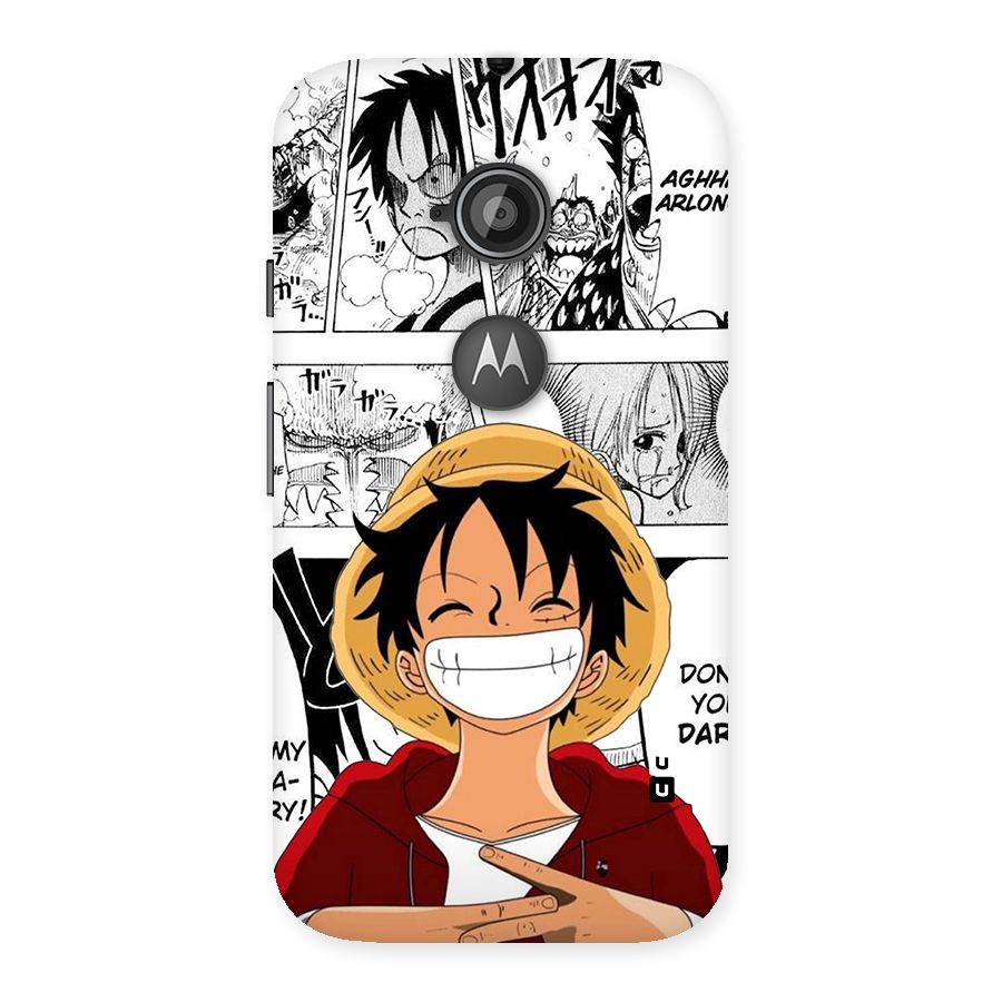 Manga Style Luffy Back Case for Moto E 2nd Gen