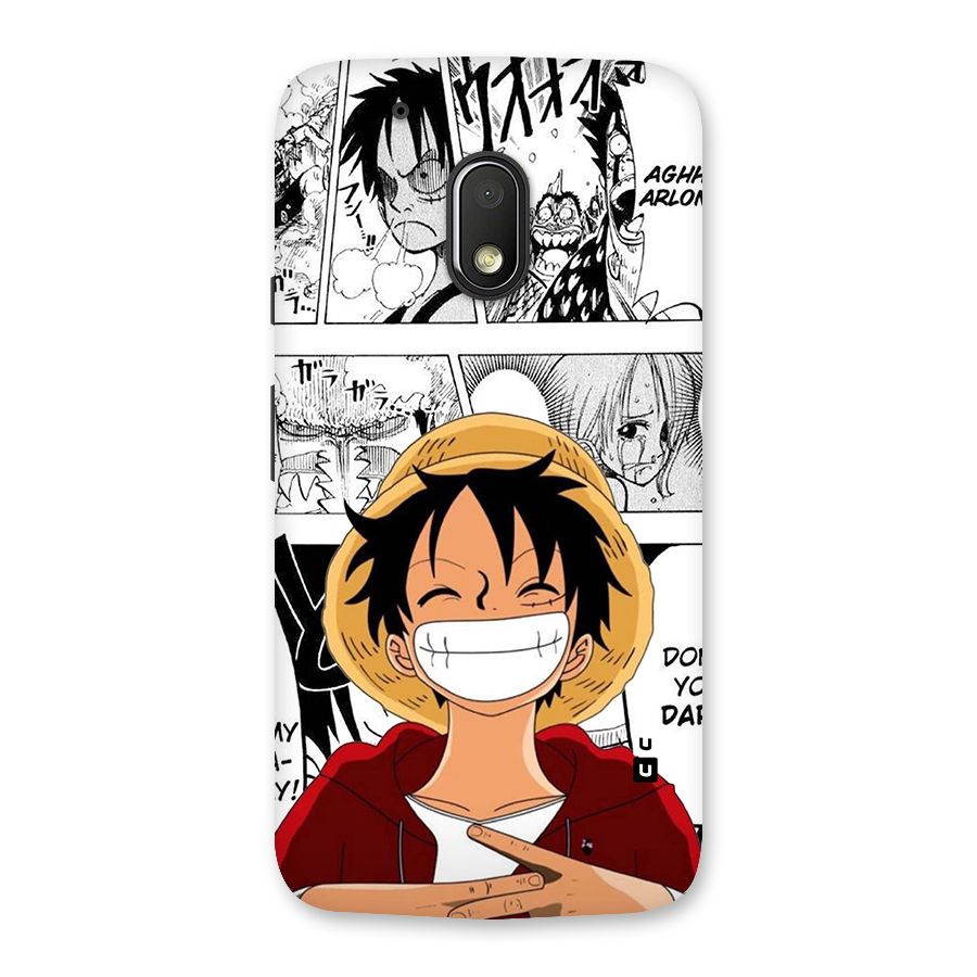 Manga Style Luffy Back Case for Moto G4 Play