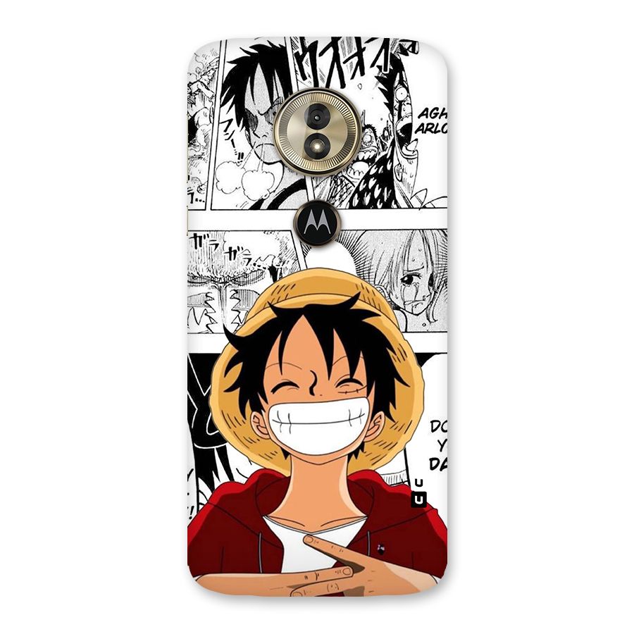 Manga Style Luffy Back Case for Moto G6 Play