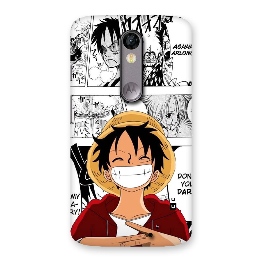 Manga Style Luffy Back Case for Moto X Force
