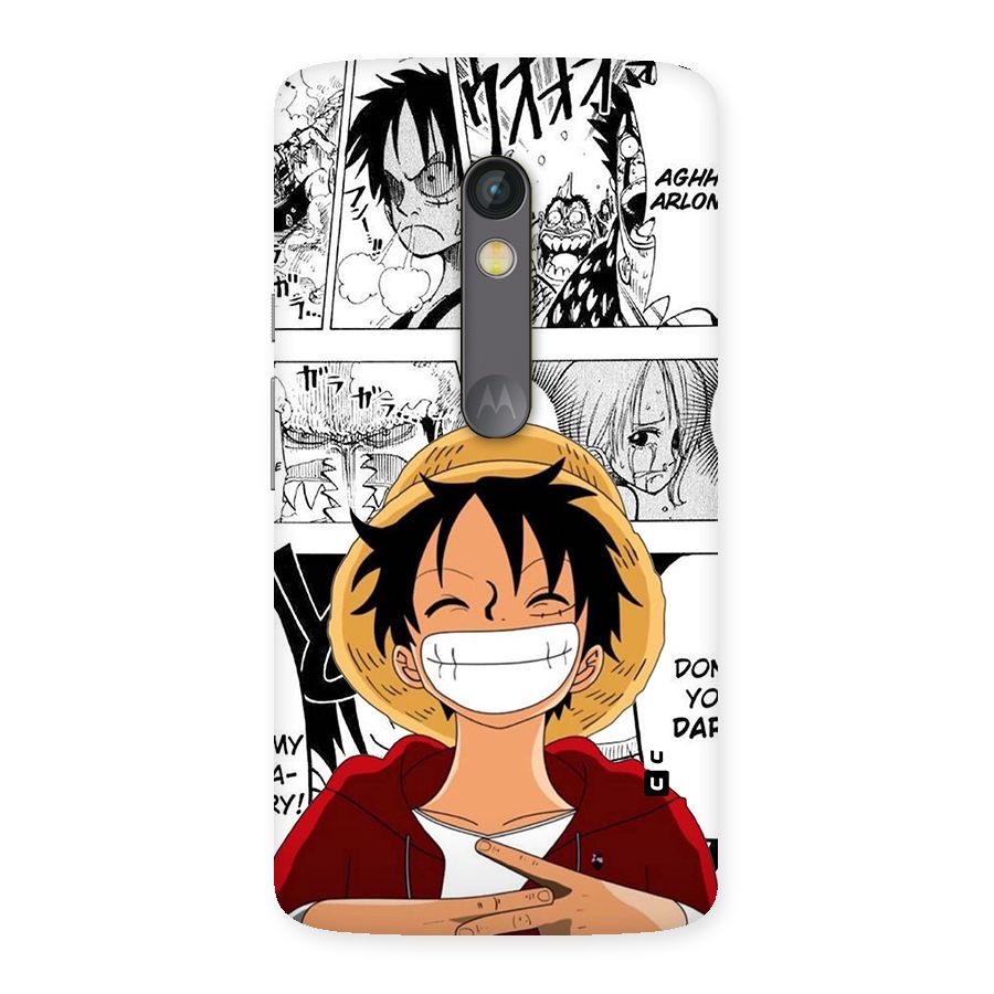Manga Style Luffy Back Case for Moto X Play