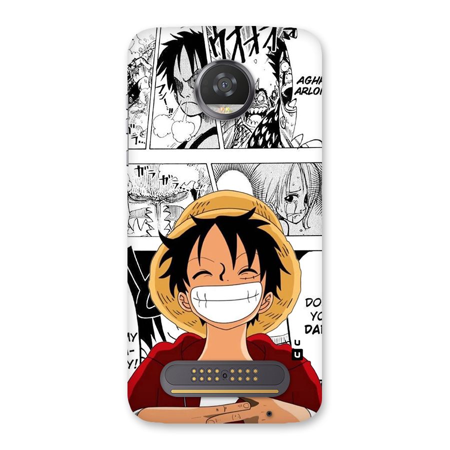 Manga Style Luffy Back Case for Moto Z2 Play