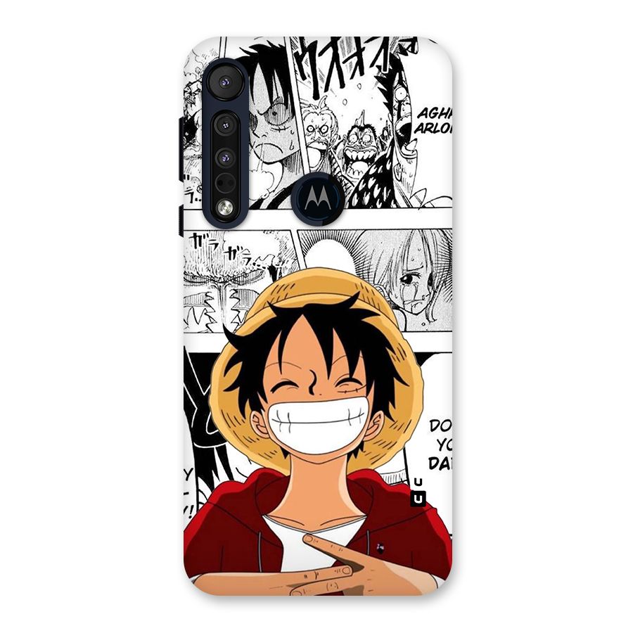Manga Style Luffy Back Case for Motorola One Macro