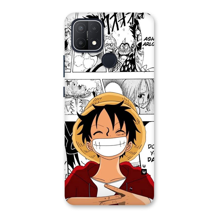 Manga Style Luffy Back Case for Oppo A15