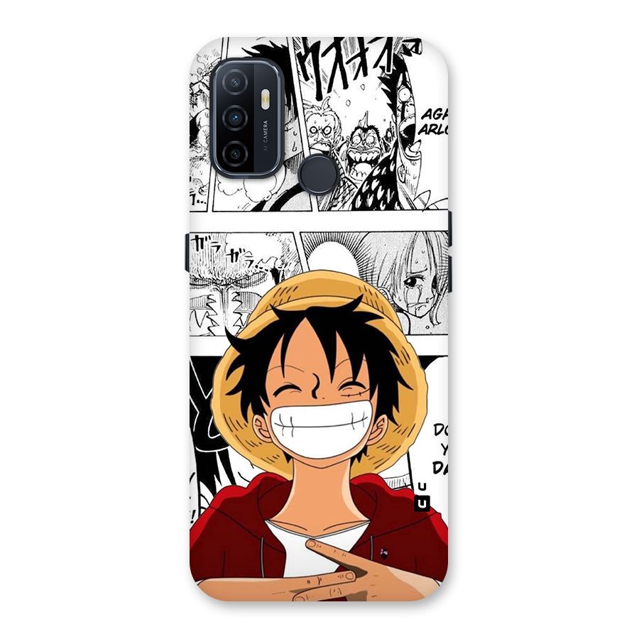 Manga Style Luffy Back Case for Oppo A53