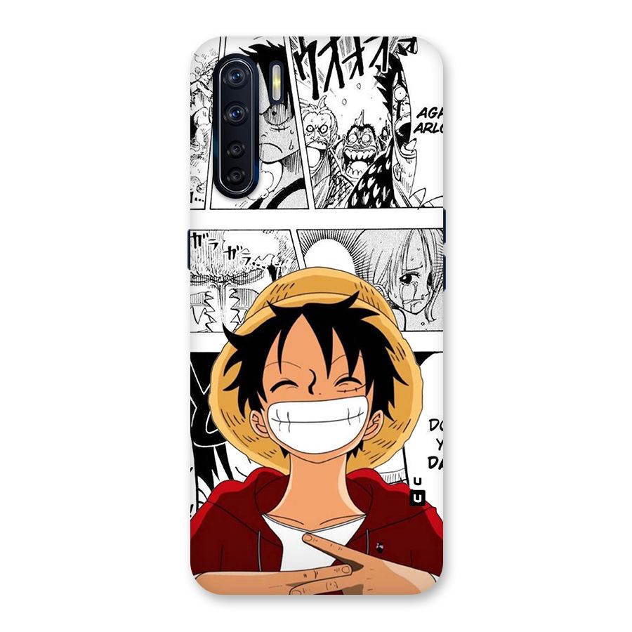 Manga Style Luffy Back Case for Oppo F15