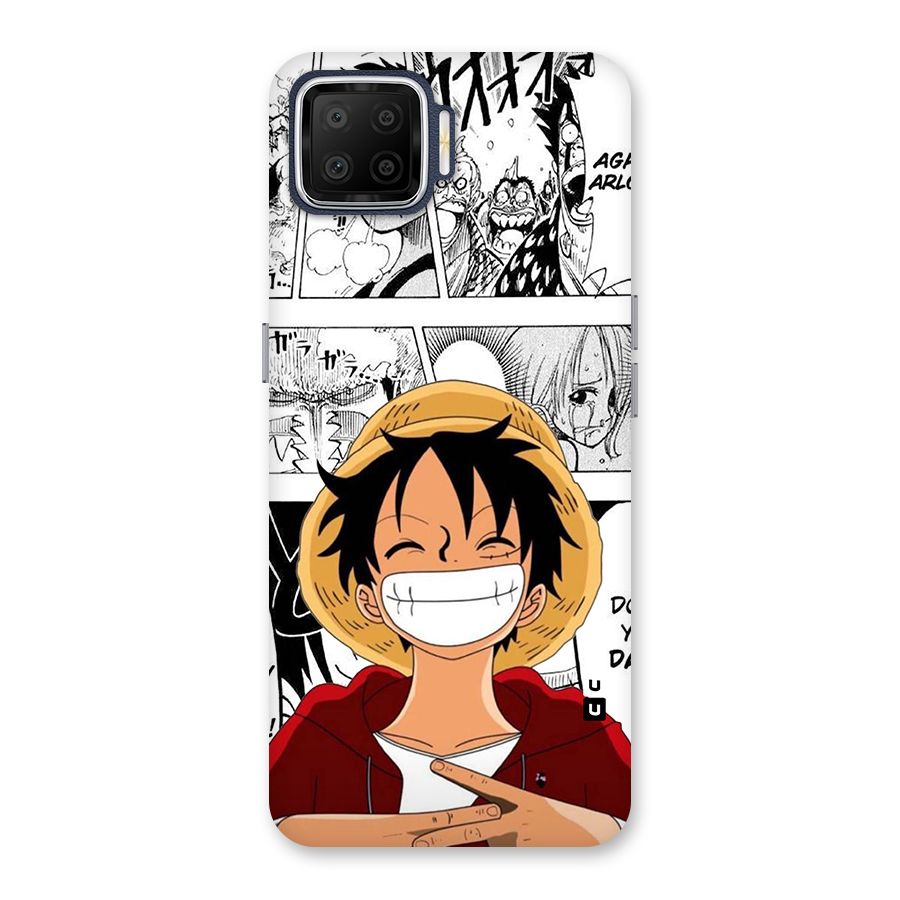 Manga Style Luffy Back Case for Oppo F17