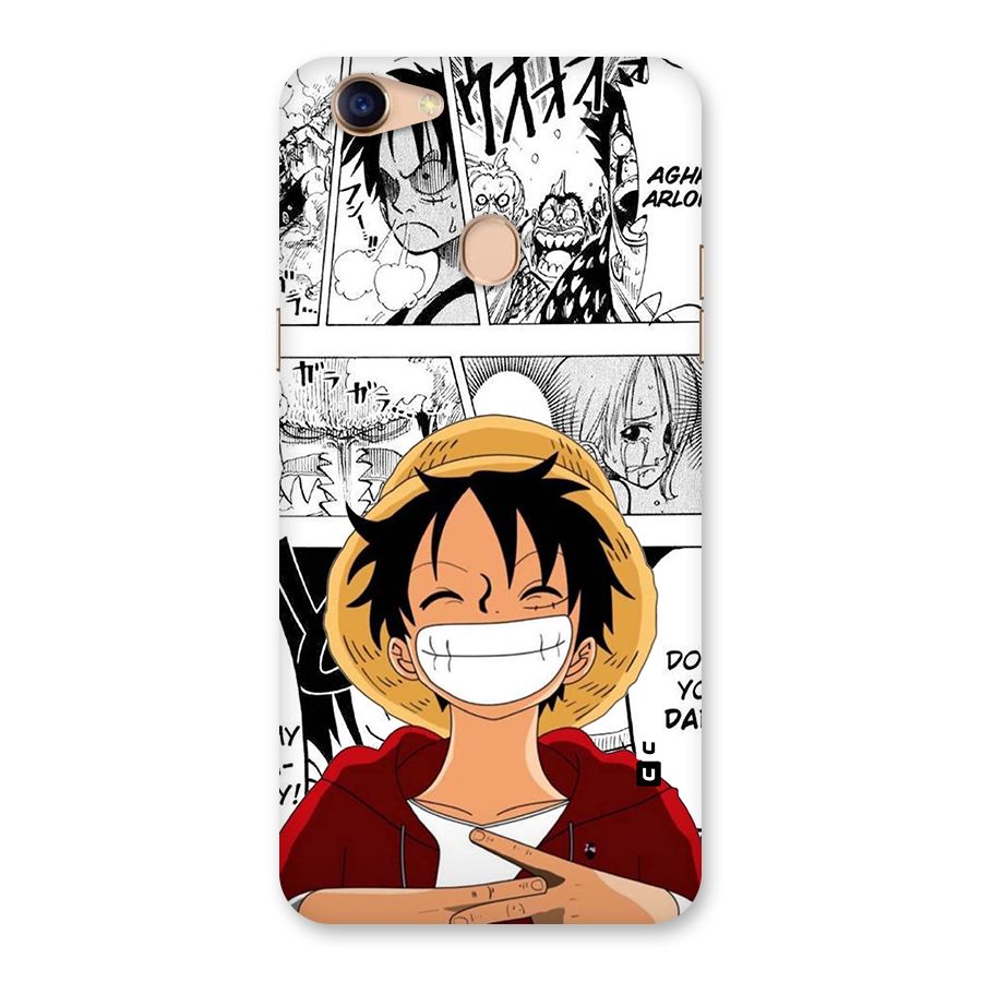 Manga Style Luffy Back Case for Oppo F5