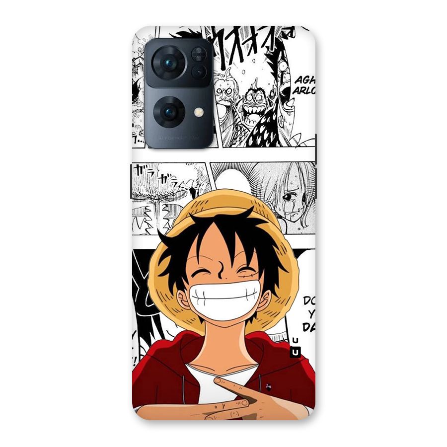 Manga Style Luffy Back Case for Oppo Reno7 Pro 5G