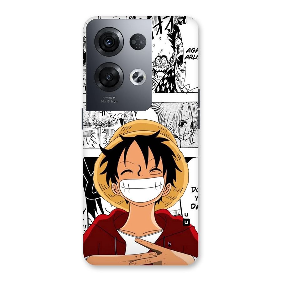 Manga Style Luffy Back Case for Oppo Reno8 Pro 5G