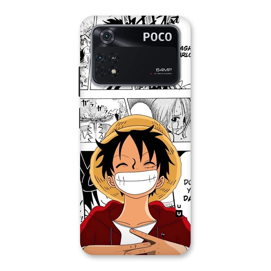 Manga Style Luffy Back Case for Poco M4 Pro 4G