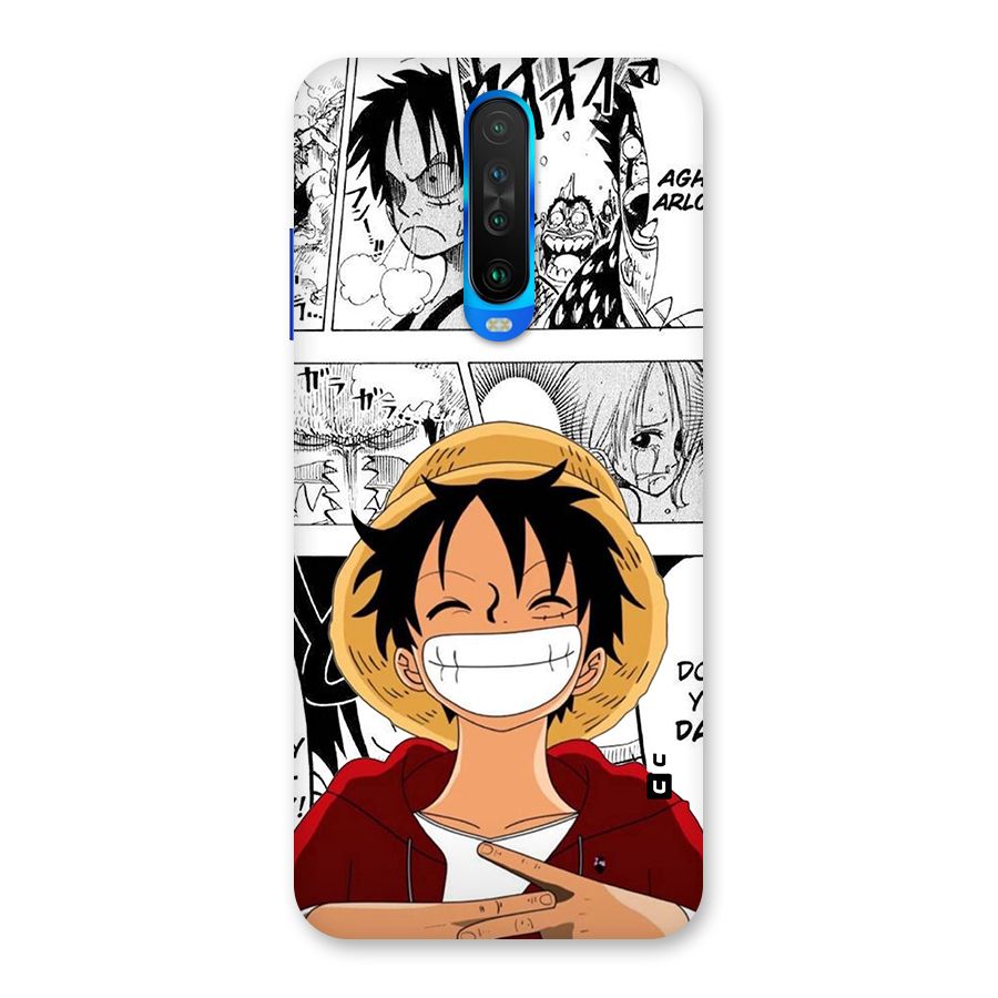 Manga Style Luffy Back Case for Poco X2