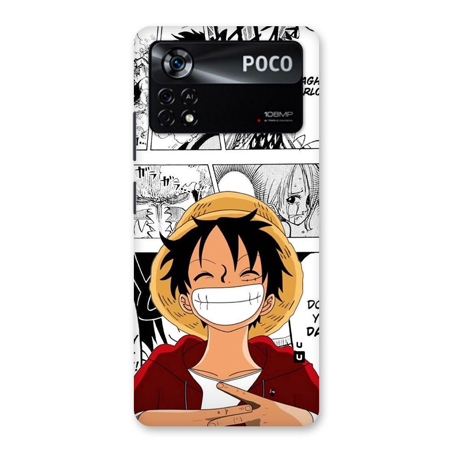 Manga Style Luffy Back Case for Poco X4 Pro 5G