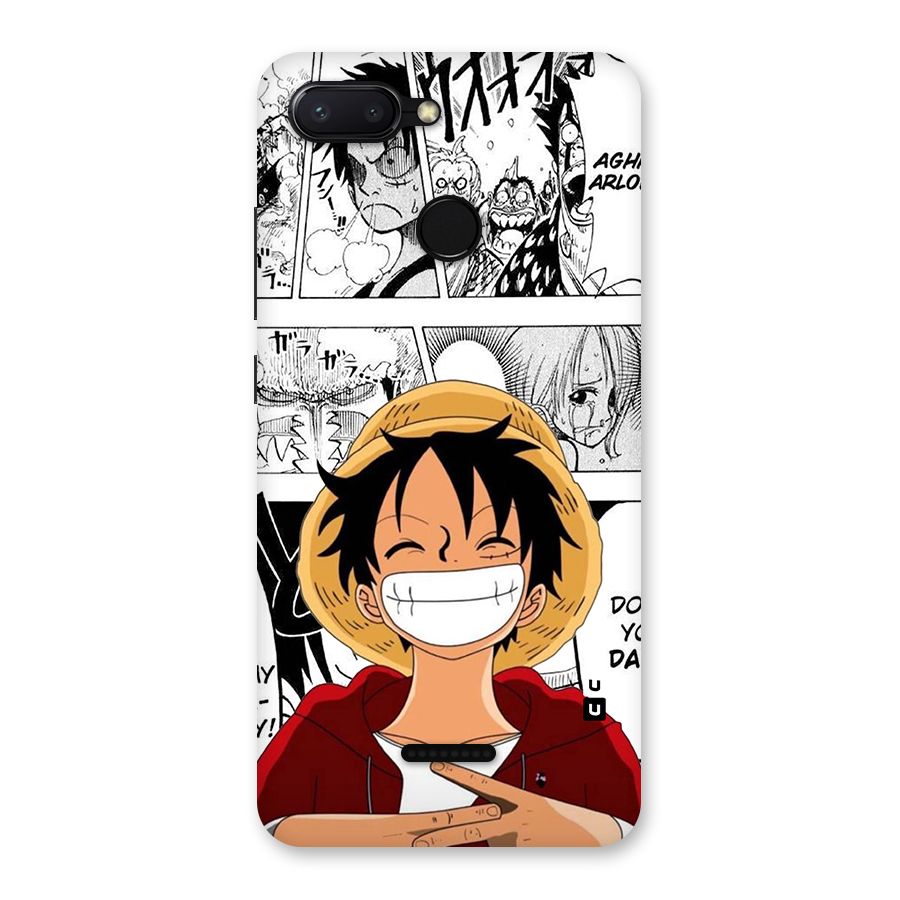 Manga Style Luffy Back Case for Redmi 6