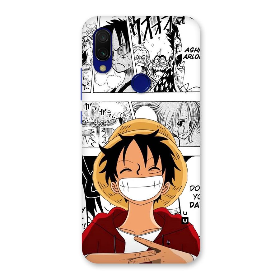 Manga Style Luffy Back Case for Redmi 7