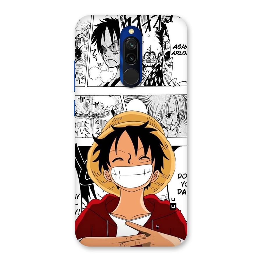 Manga Style Luffy Back Case for Redmi 8