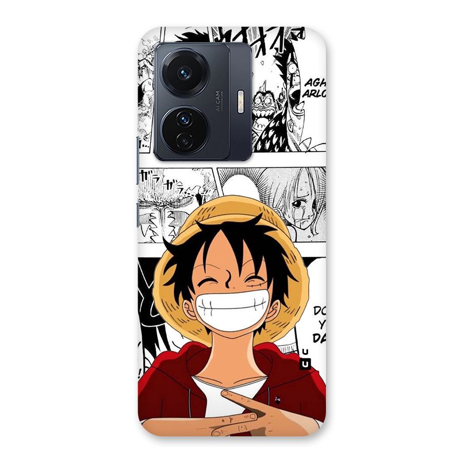 Manga Style Luffy Back Case for Vivo T1 Pro