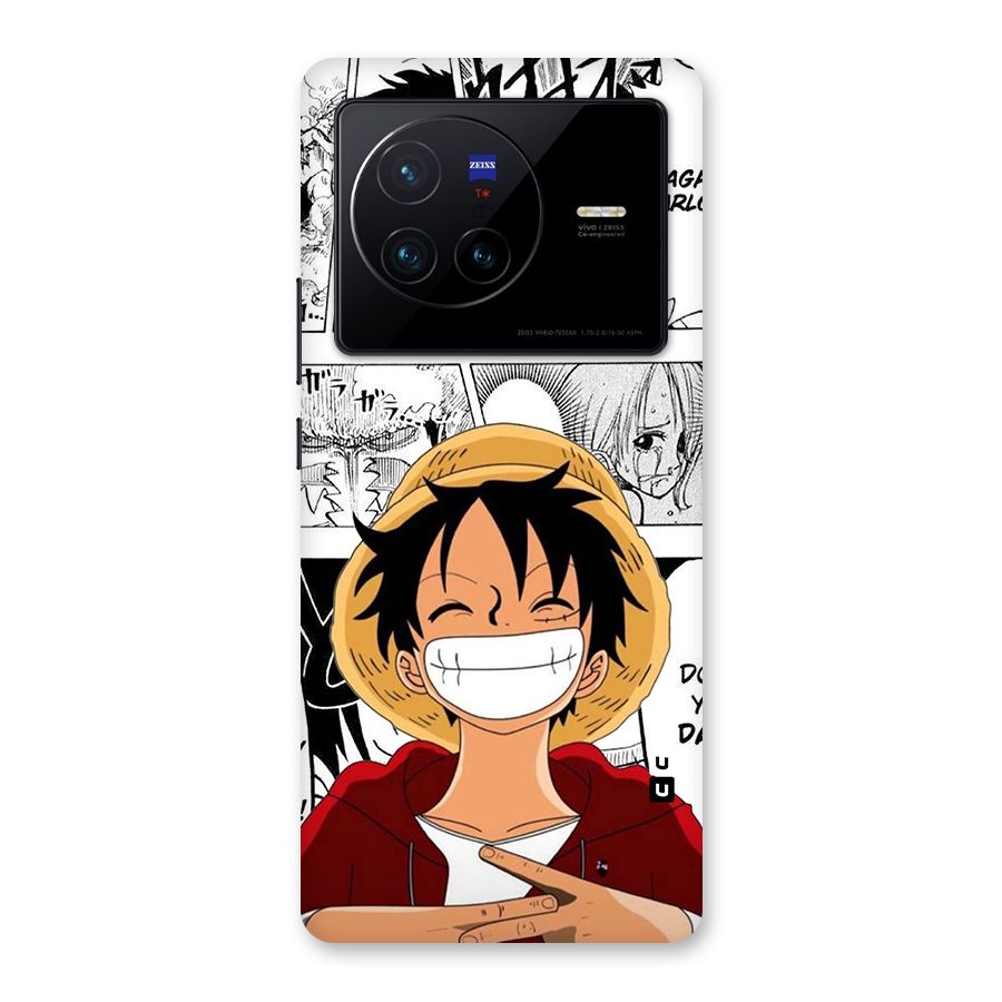 Manga Style Luffy Back Case for Vivo X80