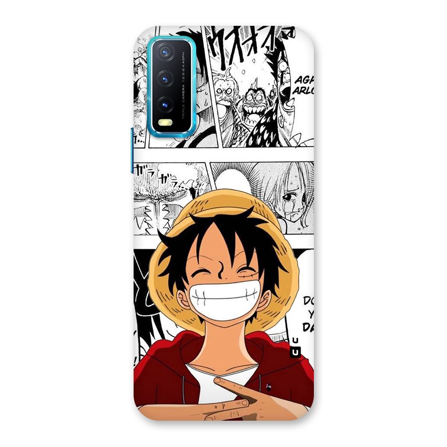 Manga Style Luffy Back Case for Vivo Y20