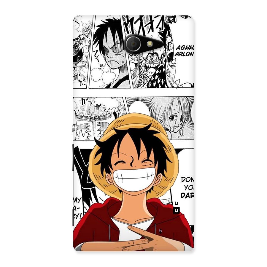 Manga Style Luffy Back Case for Xperia M2