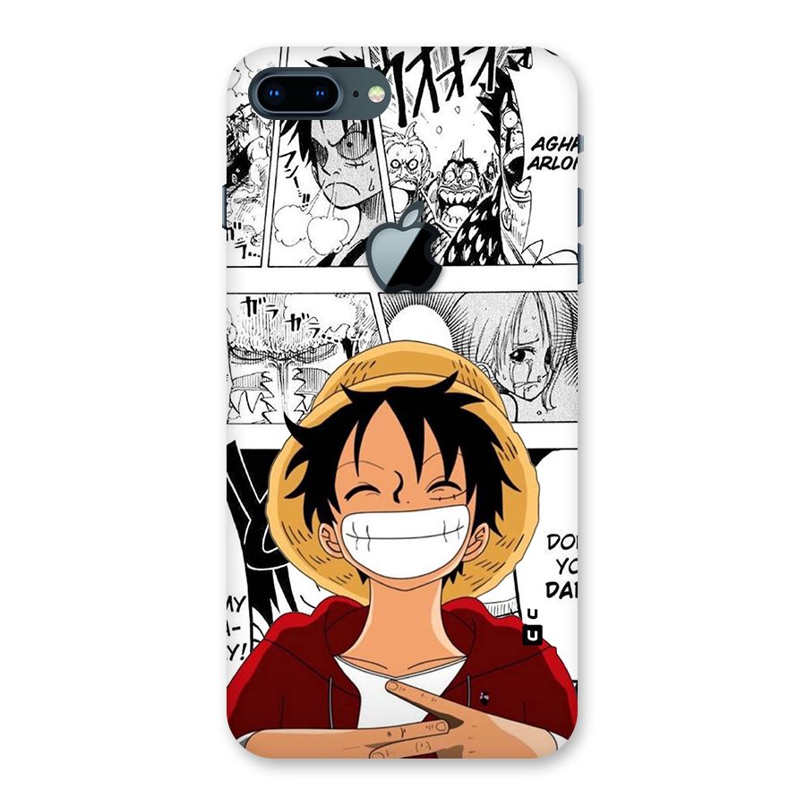 Manga Style Luffy Back Case for iPhone 7 Plus Apple Cut