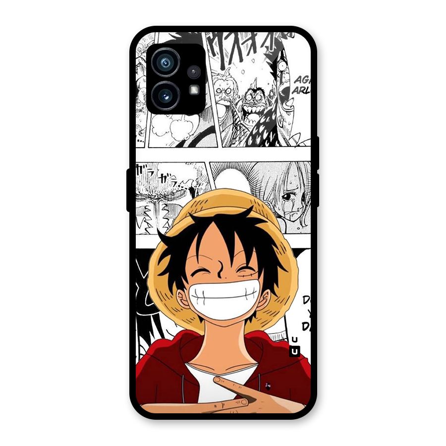 Manga Style Luffy Glass Back Case for Nothing Phone 1