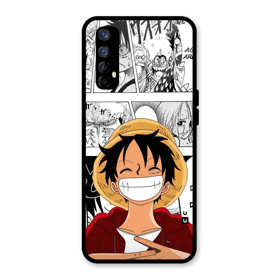 Manga Style Luffy Glass Back Case for Realme Narzo 20 Pro