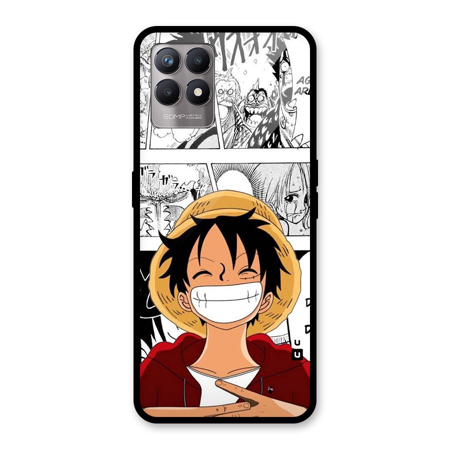 Manga Style Luffy Glass Back Case for Realme Narzo 50