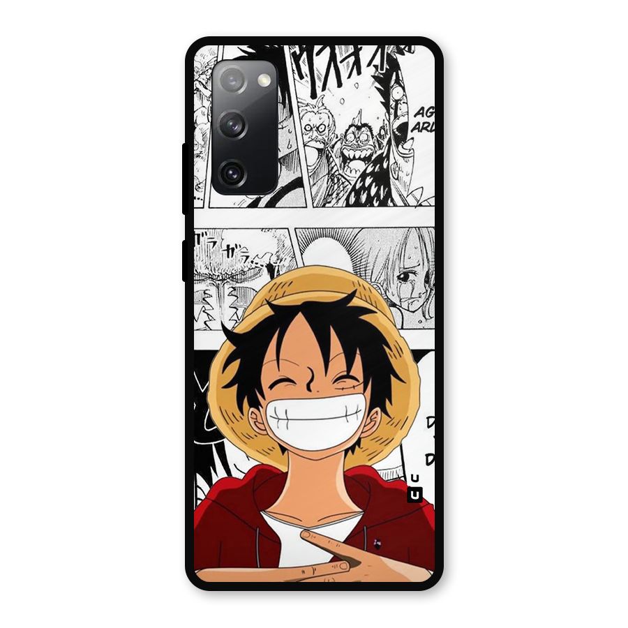 Manga Style Luffy Metal Back Case for Galaxy S20 FE