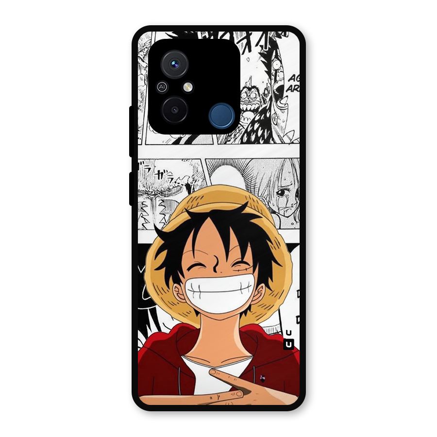 Manga Style Luffy Metal Back Case for Poco C55